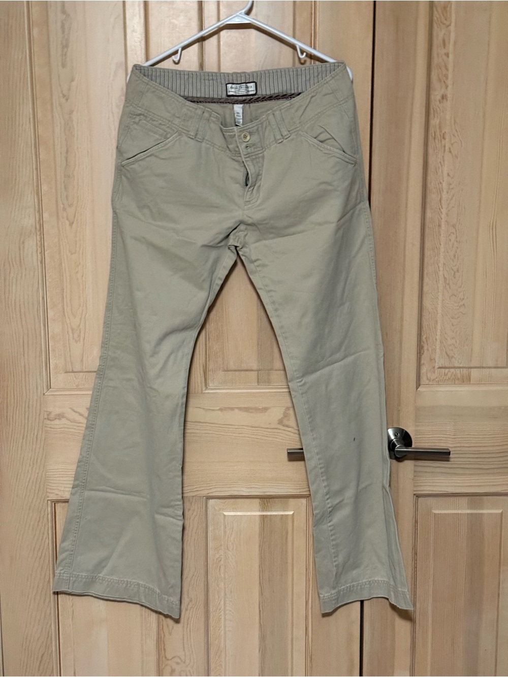 Abercrombie & Fitch Women's Khaki Boot Cut Pants - Long Length